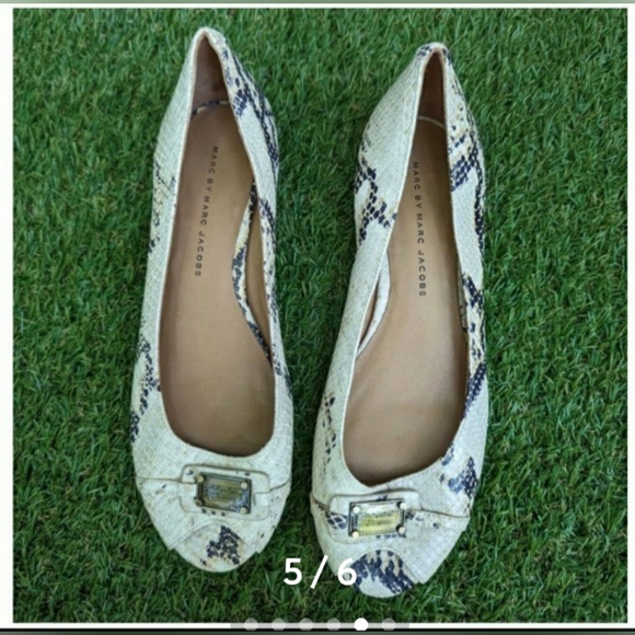 Marc jacobs Designer Animal Platform Wedge peep Open toe Wedge Mini Heel 9 - Picture 4 of 9